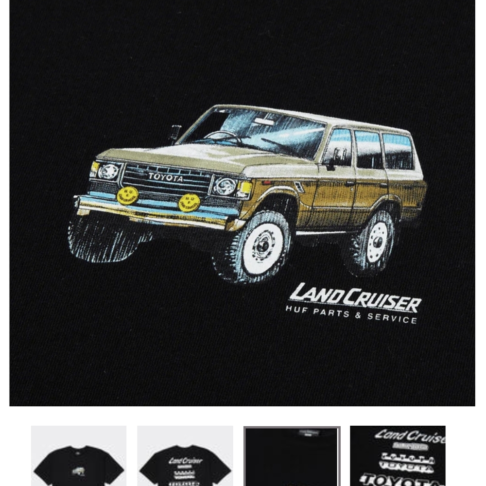 HUF Toyota Land Cruiser T shirt